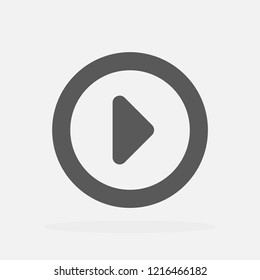 button player vector icon