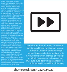 button player vector icon