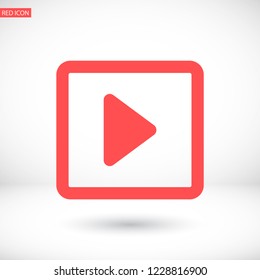 button player vector icon