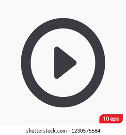 button player vector icon