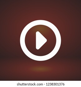 button player vector icon