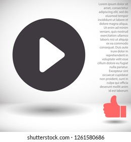 button player vector icon