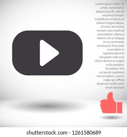 button player vector icon