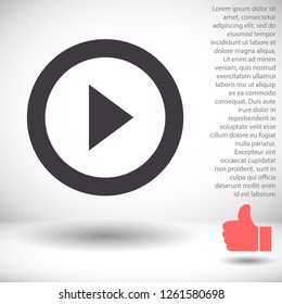 button player vector icon