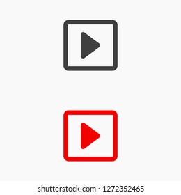 button player vector icon