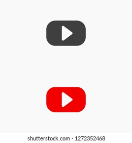 button player vector icon