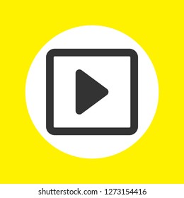 button player vector icon