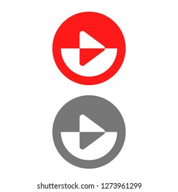 button player vector icon