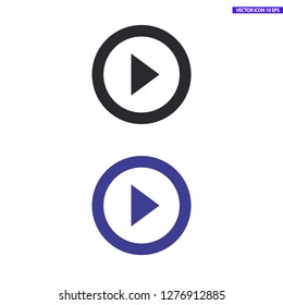 button player vector icon