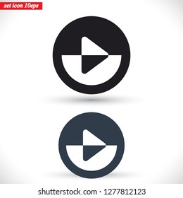 button player vector icon