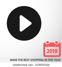 button player vector icon