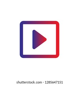 button player vector icon