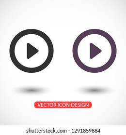 button player vector icon