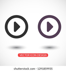 button player vector icon