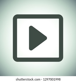 button player vector icon