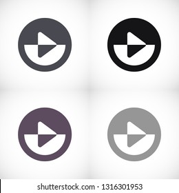 button player vector icon