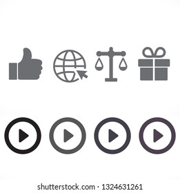 button player vector icon
