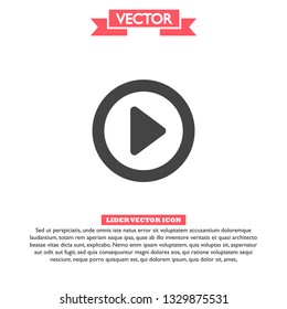 button player vector icon