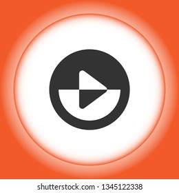 button player vector icon