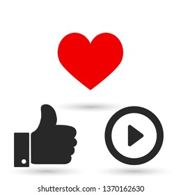 button player vector icon