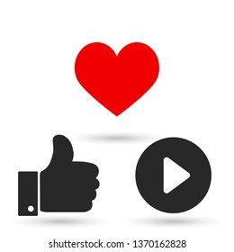 button player vector icon