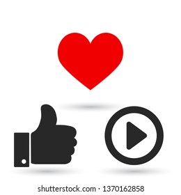 button player vector icon