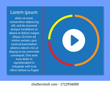 button player vector icon 