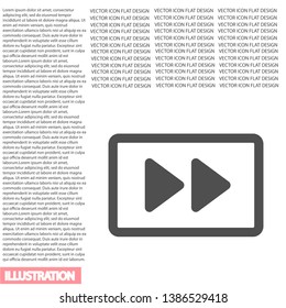 button player vector icon. lorem ipsum Flat Design JPG