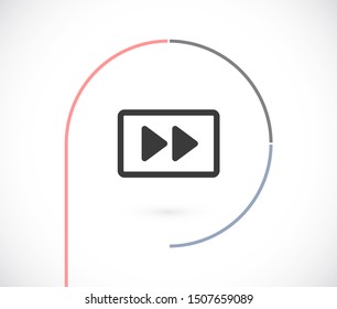 button player vector icon. lorem ipsum Flat Design JPG