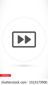 button player vector icon. lorem ipsum Flat Design JPG