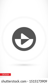 button player vector icon. lorem ipsum Flat Design JPG