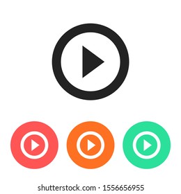 button player vector icon. lorem ipsum Flat Design JPG
