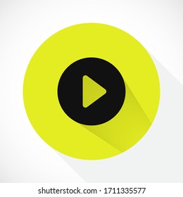 button player vector icon. lorem ipsum Flat Design JPG