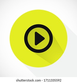 button player vector icon. lorem ipsum Flat Design JPG
