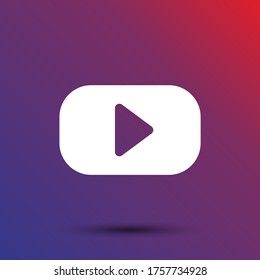 button player vector icon. lorem ipsum Flat Design JPG