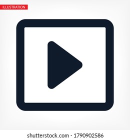 button player vector icon. lorem ipsum Flat Design JPG