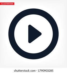 button player vector icon. lorem ipsum Flat Design JPG