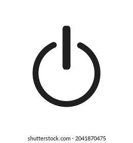 Button Power Shut Down Icon, Vector Icon