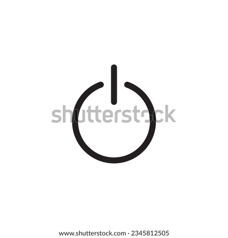 button power shut down icon, vector icon
icon editable stroke, sign, symbol outline line button isolated on white