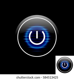 Button of power supply black color