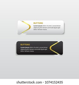 Button premium glossy Gold 