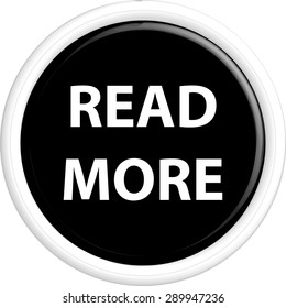Button read more . The round shape. 3D. Vector illustration.