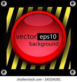 Button red vector background