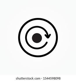 button Refresh icon. restart symbol
