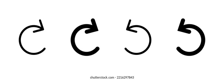 Button with reload icon. Repeat symbol. Refresh icon. Vector isolated sign.