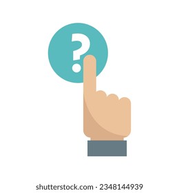 Button request icon flat vector. Online information. File screen isolated