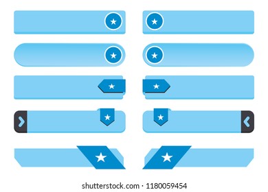 A Button Set with the Country Flag of  Somalia