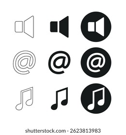 Button set icon. Vector icon illustration