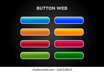 Button set for website, landing page or mobile apps. Vector