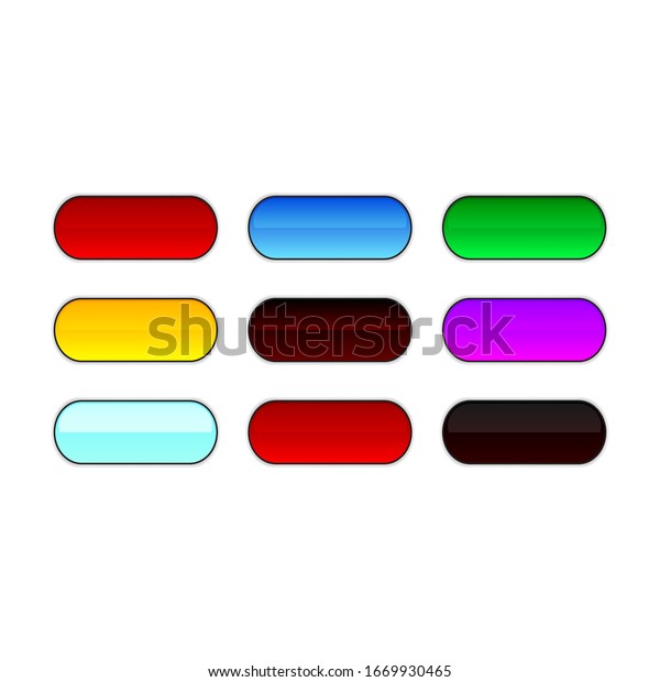 Button Several Color Gradations Vector Stock Vector (Royalty Free ...